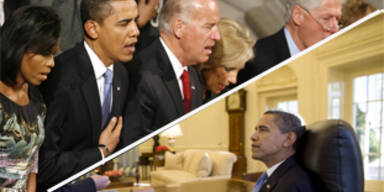 Obama begann ersten Arbeitstag mit Messe