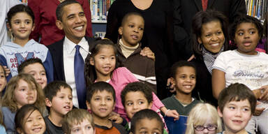 Obama besuchte überraschend Schulklasse