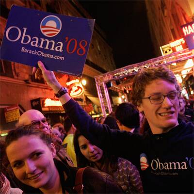 Obama-Fans feiern in Chicago
