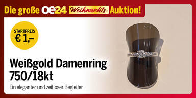 oe24 Auktion Dez 25 Weißgold Damenrig 750 18 Karat