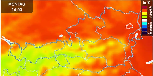 Hitze hat Österreich im Griff