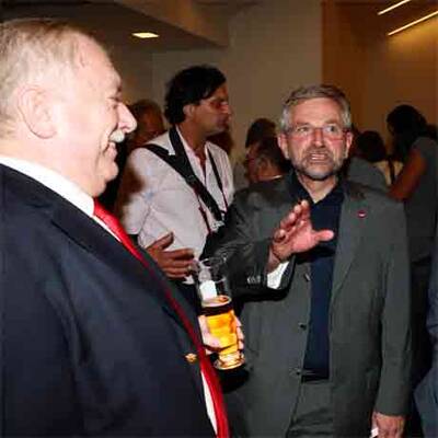 Viel Prominenz beim Länderspiel