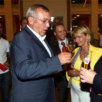 Viel Prominenz beim Länderspiel