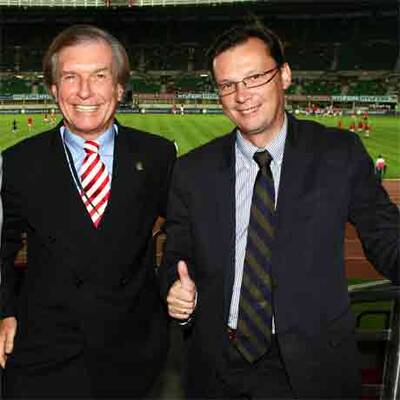 Viel Prominenz beim Länderspiel