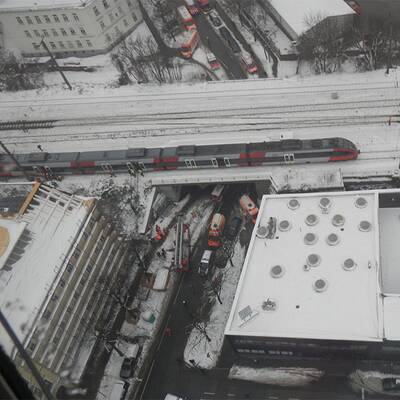 Schnellbahn-Unfall auf der Wiener Vorortelinie 