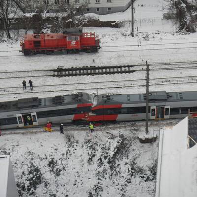 Schnellbahn-Unfall auf der Wiener Vorortelinie 
