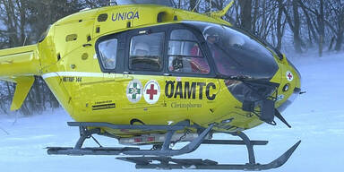 Skifahrer bei Aufprall schwer verletzt