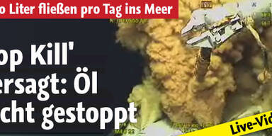 Öl strömt weiter aus - Top Kill versagt