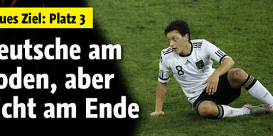 Deutsche am Boden, aber nicht am Ende