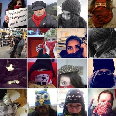 Hunderte Vermummte zeigen sich auf Twitter und Facebook