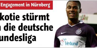 Okotie vor Wechsel zum 1. FC Nürnberg