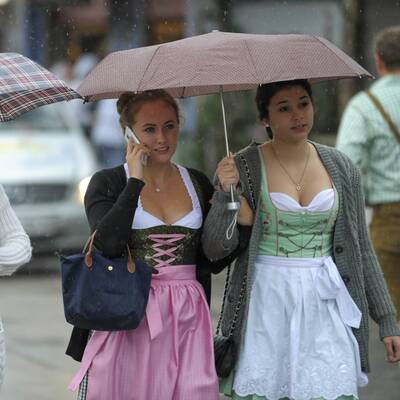 Verregneter Auftakt zum Oktoberfest