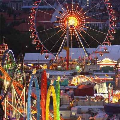 Das Oktoberfest von oben