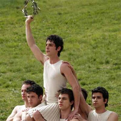 Die Entfachung des Olympischen Feuers