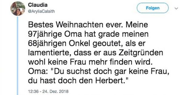 Oma outet zu Weihnachten homosexuellen Onkel