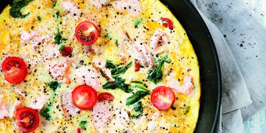 Omelett mit Lachs