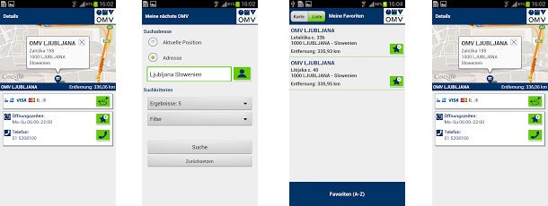 OMV startet Tankstellen-Finder App