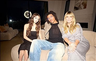 Mit Leni, Henry und Heidi Klum.