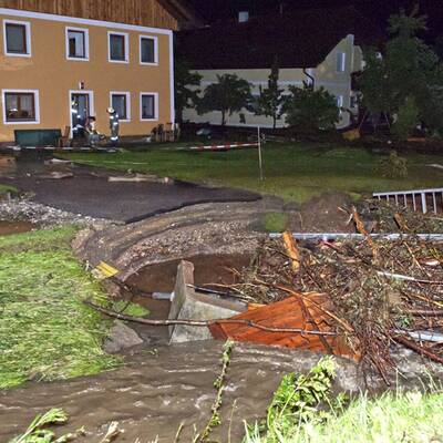 Schlimmes Unwetter in Österreich