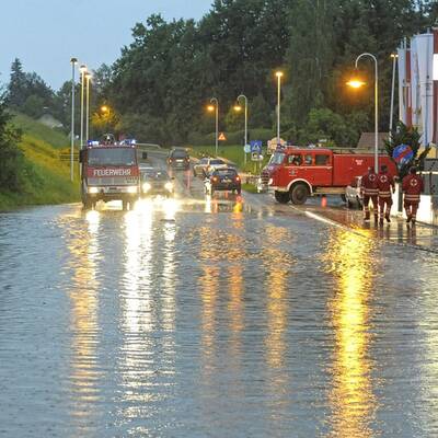 Schlimmes Unwetter in Österreich