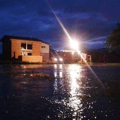 Schlimmes Unwetter in Österreich