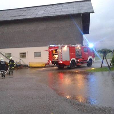 Schlimmes Unwetter in Österreich