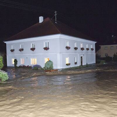 Schlimmes Unwetter in Österreich