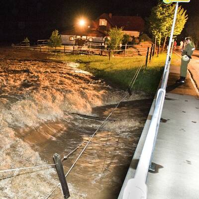 Schlimmes Unwetter in Österreich