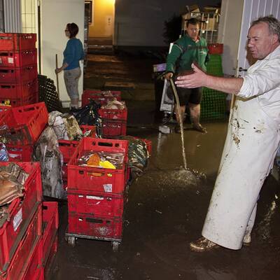 Schlimmes Unwetter in Österreich