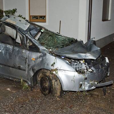 Schlimmes Unwetter in Österreich