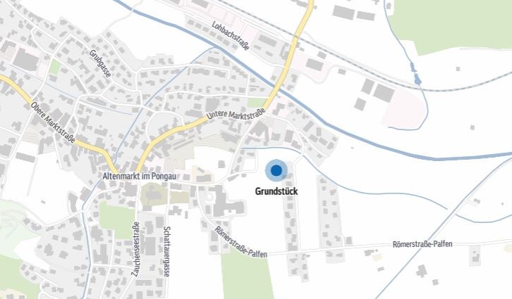 Grundstück grenzt an Schule.