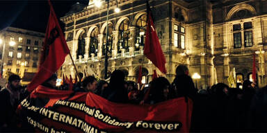 Pegida-Demo von Linken gestoppt