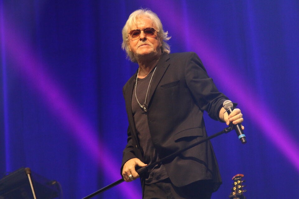 Rockprofessor Reinhold Bilgeri und Opus in der Wiener Stadthalle.