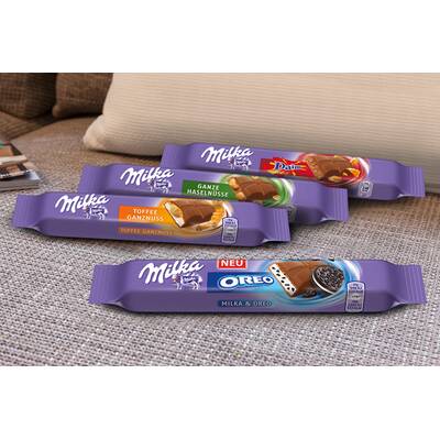 Das Milka Riegel Sortiment für den zarten Genuss