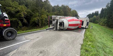 Unfall mit Betonmischer
