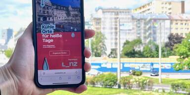 Mit App Abkühlung in der City