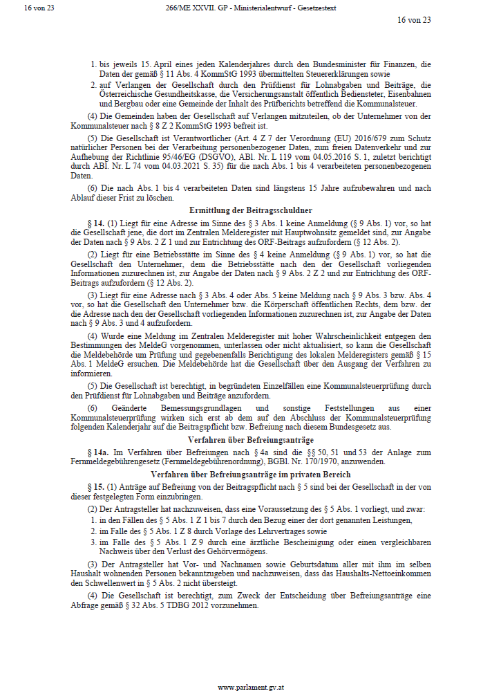 Das steht WIRKLICH im ORF-Gesetz