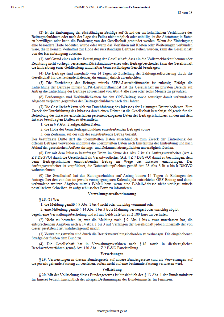 Das steht WIRKLICH im ORF-Gesetz