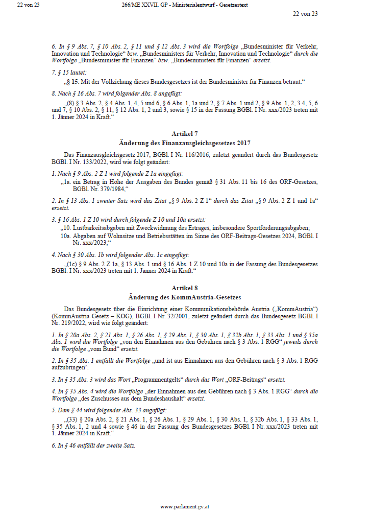 Das steht WIRKLICH im ORF-Gesetz