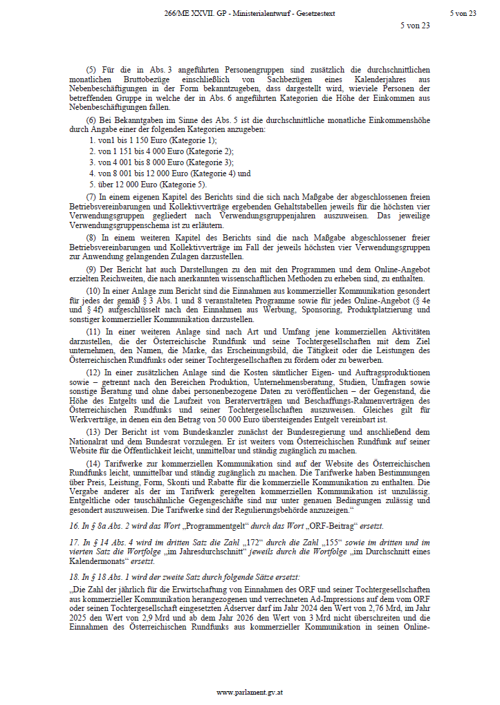 Das steht WIRKLICH im ORF-Gesetz