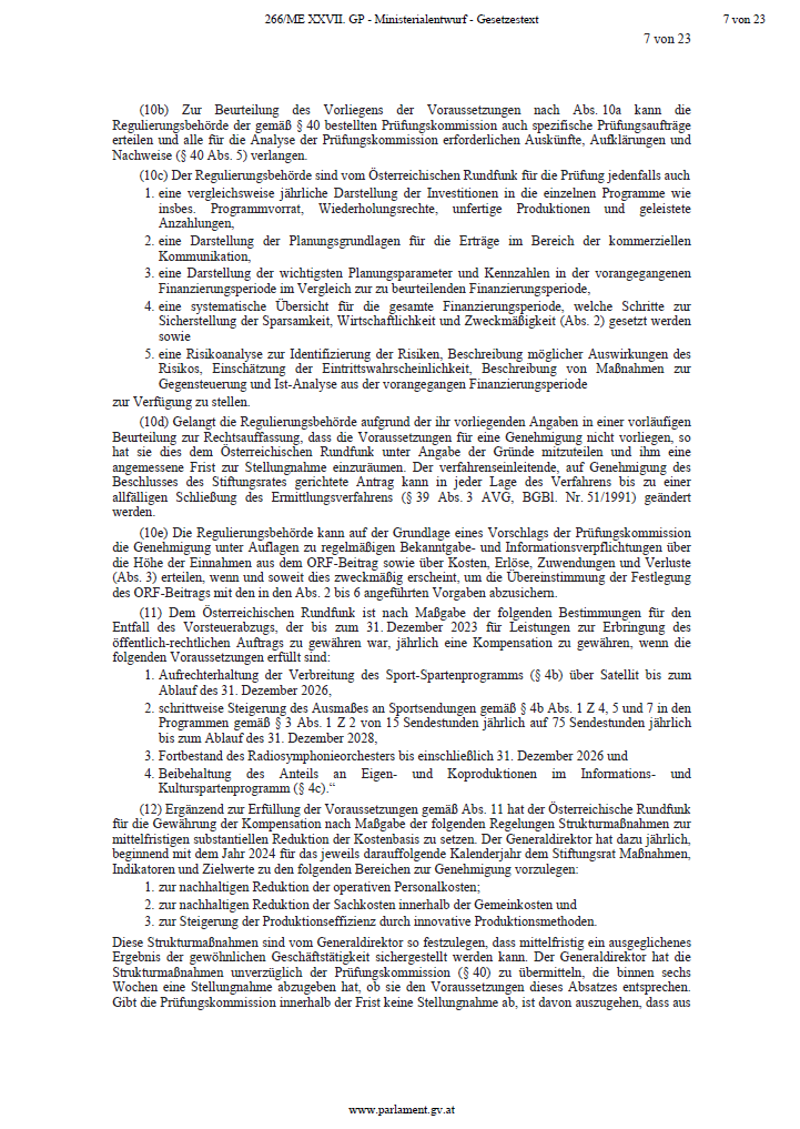 Das steht WIRKLICH im ORF-Gesetz