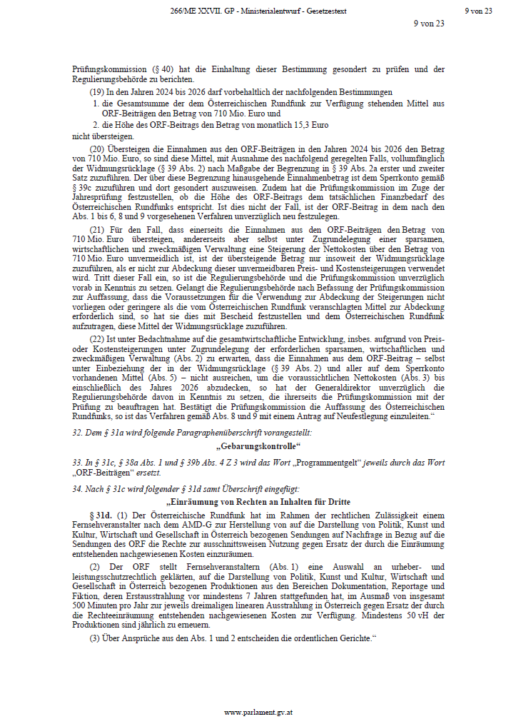 Das steht WIRKLICH im ORF-Gesetz