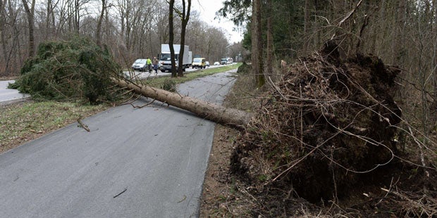 Orkan mit 120 km/h in Österreich