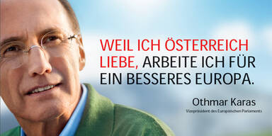 Othmar Karas Wahlplakat