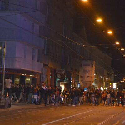 Fußball-Schlacht in Wien-Ottakring