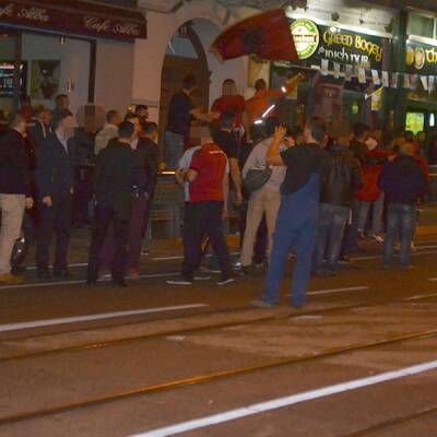 Fußball-Schlacht in Wien-Ottakring