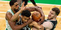 Jakob Pöltl gegen Boston Celtics