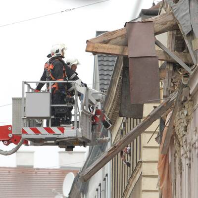 Wohnhaus in Wien nach Explosion eingestürzt