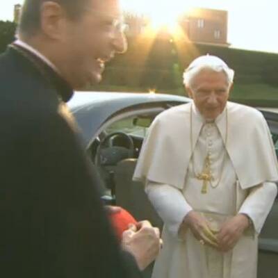 Mit dem Hubschrauber verließ der Papst den Vatikan 