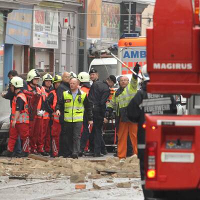 Wohnhaus in Wien nach Explosion eingestürzt